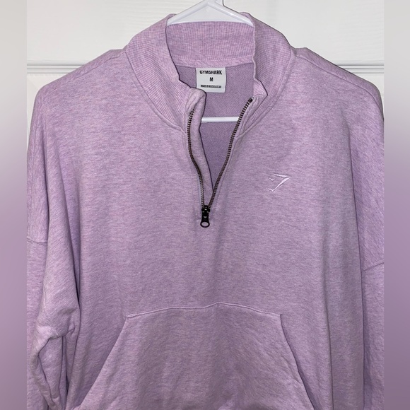 Gymshark Lilac Quarter-Zip Sweatshirt - Picture 4 of 5